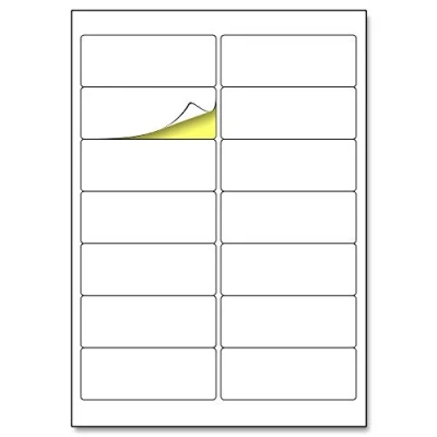 Abbildung von 99,1 x 38,1mm, 25 Blatt, A4 Aufkleber Etiketten Selbstklebend matt 14 Stück pro Blatt