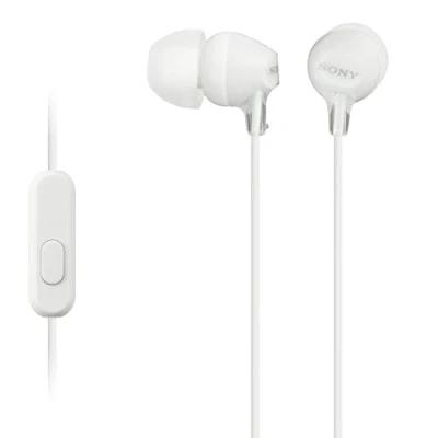 Abbildung von Sony MDR EX15AP In Ear Kopfhörer (mit Headsetfunktion, integriertes Mikrofon) weiß