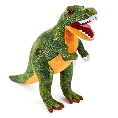 Abbildung von Zappi Co Plüsch Kinder Kuscheltier Weiches Kuschel Plüschtier Teil der Safari Tiere Kollektion, Perfekt für Kinder(30cm)(T Rex Grün)