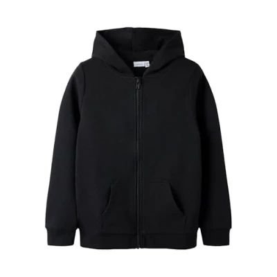 Abbildung von NAME IT Sweatshirt mit Kapuze und Reißverschluss Black 122 128