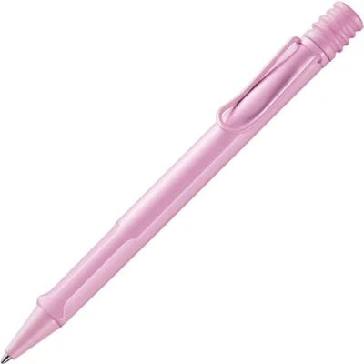 Abbildung von Lamy safari lightrose Kugelschreiber zeitlos klassicher Kuli mit ergonomischem Griff &amp; robustem ASA Kunststoff inkl. Großraummine M 16 in Strichbreite schwarz