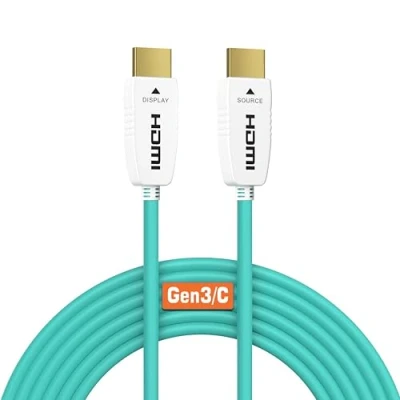 Abbildung von RUIPRO HDMI 2.1 Glasfaserkabel 1M, 48 Gbit/s, 8K@60Hz, 4K@120Hz, Dynamic HDR, eARC, Dolby, HDCP 2.2/2.3, kompatibel mit PS5, Xbox Series X, RTX 4090, TV, Beamer, AVR