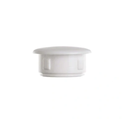 Abbildung von EMFA Abdeckstopfen für Bohrung Durchmesser 8 mm Weiß RAL 9010 Blindstopfen Abdeckkappen Endkappen Verschlusskappen 25 Stück Kopfdurchmesser 13 mm, Borloch 0,8 cm