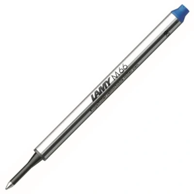 Abbildung von LAMY M 66 Mine 821 Tintenroller aus Metall in der Farbe Blau für ohne Kappe Strichbreite
