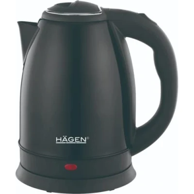 Abbildung von HAGEN Edelstahl Elektrischer Wasserkocher Kabelloser 1.8L HA5525 BLK Schwarz