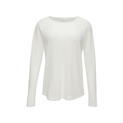 Abbildung von s.Oliver À Manches Longues Langarmshirt, Damen, Größe: 40, Ecru