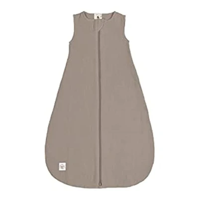 Abbildung von LÄSSIG Baby Sommerschlafsack ohne Ärmel Muslin Baumwolle GOTS zertifiziert unisex/Muslin Sleeping Bag taupe, Größe 62/68 3 6 Monate