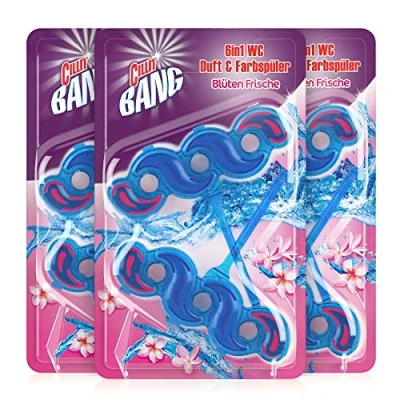 Abbildung von CILLIT BANG Blue Wave WC Spüler Blüten Frische Toilettenreinigung mit Reinigungsschaum &amp; Blütenduft 3 x 2er Pack