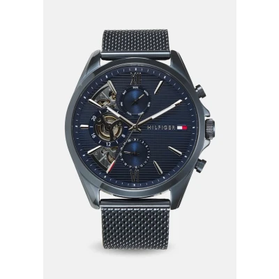 Abbildung von Tommy Hilfiger Baker Uhr, Herren, Größe: One Size, Blue