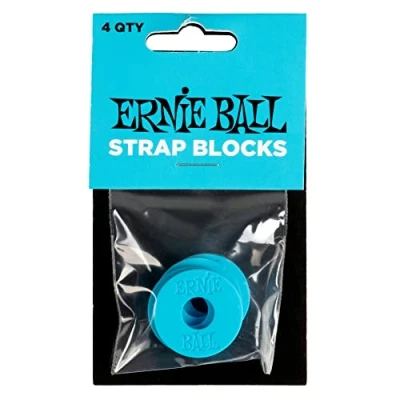 Abbildung von Ernie Ball Strap Blocks, 4 Stück Blau