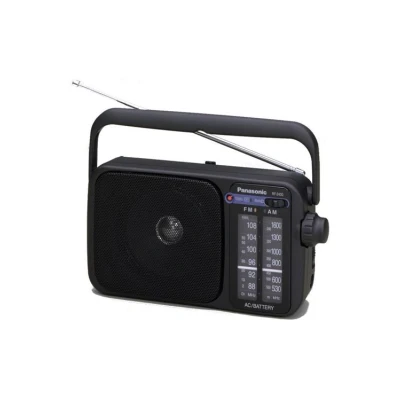 Abbildung von Panasonic RF 2400DEG K Tragbares Radio mit Griff, Netz oder Batteriebetrieb schwarz