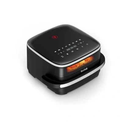 Abbildung von Tefal Easy Fry XL Surface große Heißluftfritteuse, geräumiger Korb, Sichtfenster, kompaktes Design, digitales Bedienfeld, Extra Crisp Technologie, Airfryer, vielseitig, FW4018
