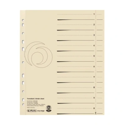 Abbildung von Herlitz 5970009 Trenn Blatt A4 chamois 50er Packung