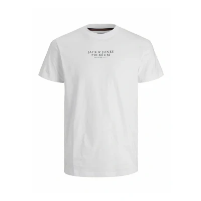 Abbildung von Jack &amp; Jones Premium SS CREW NECK NOOS Tshirt print, Herren, Größe: XS, White