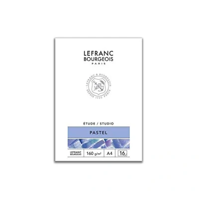 Abbildung von Lefranc Bourgeois 301337 Studio Pastellmalblock 16 Blatt A4, geleimt, 160 g/m², sehr fein geraute Oberfäche zum Zeichnen mit Pastellfarben und Trockenmaltechniken