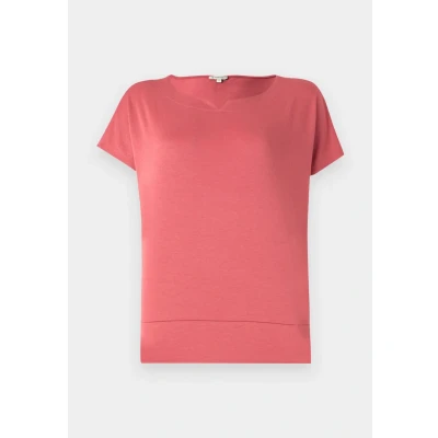 Abbildung von TOM Tailor MIX CREW NECK Tshirt print, Damen, Größe: XS, Berry red