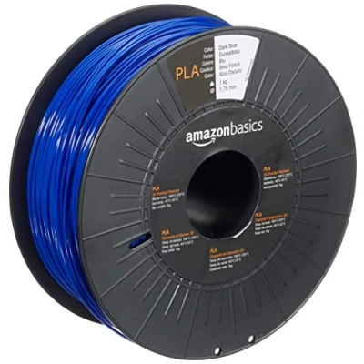 Abbildung von Amazon Basics 3D Drucker Filament aus PLA Kunststoff, 1.75 mm, Dunkelblau, 1 kg Spule