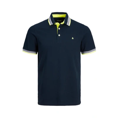 Abbildung von Jack &amp; Jones Epaulos Poloshirt dunkelblau3, Herren, Größe: 6XL, Dunkelblau 3