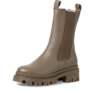 Abbildung von Tamaris Damen Chelsea Boots, Frauen Stiefeletten,Wechselfußbett,uebergangsstiefel,Schlupfstiefel,hoch,Boots,Stiefel,Bootee,SAGE,40 EU