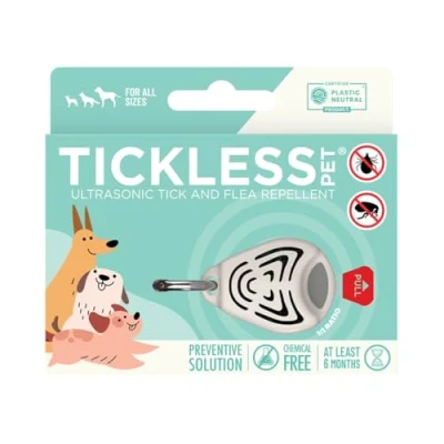 Abbildung von Tickless Pet Ultraschallgerät gegen Zecken und Flöhe für Haustiere Beige