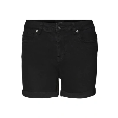 Abbildung von Vero Moda Vmluna FOLD MIX Jeans Shorts, Damen, Größe: Medium, Black