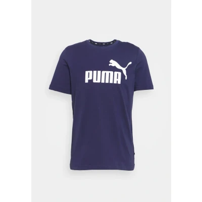 Abbildung von Puma LOGO TEE Tshirt print, Herren, Größe: Large, New navy