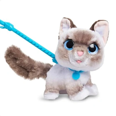 Abbildung von furReal Wag A Lots Kitty interaktives Spielzeug, 20 cm groß, hüpfendes Plüschkätzchen mit Soundeffekten, weiches Kuscheltier, Kinderspielzeug ab 4 Jahren von Just Play