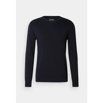 Abbildung von Scotch &amp; Soda CORE Crewneck Strickpullover, Herren, Größe: Large, Black