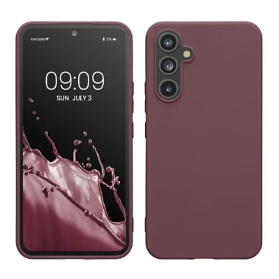 Abbildung von kwmobile Hülle kompatibel mit Samsung Galaxy A54 5G TPU Silikon Handyhülle Schutzhülle stoßabsorbierend flexibel Case in Grape