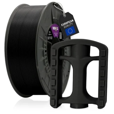 Abbildung von WINKLE ASA Filament 1.75mm Gagat Schwarz, 1kg Spule, 3D Drucker Kompatibel mit den meisten FDM Druckern, Druckmaterialien, Maßgenauigkeit, Wetter und UV beständig