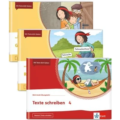 Abbildung von Paket Deutsch 4: 3 Hefte im Paket: Richtig schreiben, Grammatik üben, Texte schreiben Klasse 4 (Mein Anoki Übungsheft)