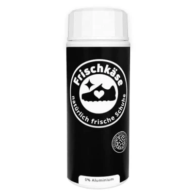 Abbildung von 1 Jahr lang Frischkäse im Schuh!? Schwarze Magie gegen Fußgeruch Schluss mit antibakteriellem Schuhdeo Spray 12 Monate Schutz vor