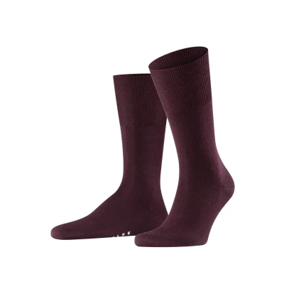 Abbildung von FALKE Herren Socken Airport M SO Wolle Baumwolle einfarbig 1 Paar, Blau (Cornflower Blue 6554), 43 44