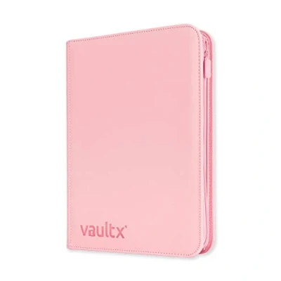 Abbildung von Vault X Premium Exo Tec Zip Heftmappe 9 Fächer Sammelkarten Trading Cards Mappe 360 mit Seitenöffnung für Spielkarten zum sammeln und tauschen (Blau)