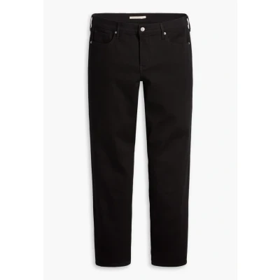 Abbildung von Levi&#039;s Plus 314 Shaping Straight Jeans Leg, Damen, Größe: 46x32, Soft black
