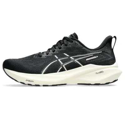 Abbildung von Asics GT2000 13 Laufschuh Straße, Damen, Größe: 39, Black/white Textil/synthetik