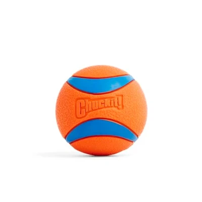 Abbildung von Chuckit Ultra Ball XLarge 1 Jagdball für Hunde Robuster und vielseitiger der auf Wasseroberfläche schwimmt Kompatibel mit Launchern 8,5 cm Durchmesser, Mehrfarbig