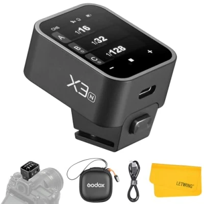 Abbildung von Godox TTL Xnano Blitzauslöser kabellos kompatibel mit Panasonic und Olympus Schwarz
