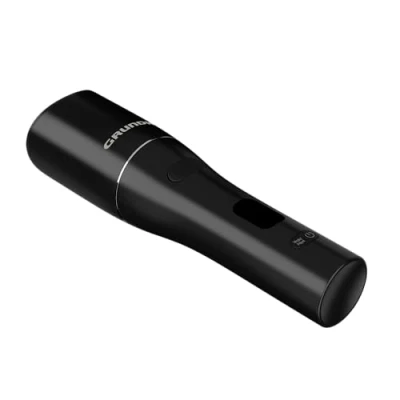 Abbildung von Grundig EasyCurl, automatischer Lockenstab, HS 5230 L, große und kleine Locken, lange kurze Haare, kabellos, akkubetrieben, 3 Temperaturstufen, Keramikbeschichtung, Timer, LCD, Schwarz