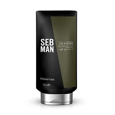 Abbildung von SEB MAN THE PLAYER remodellierbares Haargel mit mittelstarkem Halt Styling Gel flexiblem Finish Guarana Extrakt und anregendem Duft von Bergamotte rosa Pfeffer 150 ml