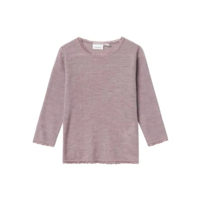 Abbildung von Name it Nmfwang Needle Solid Langarmshirt für Kinder, Größe: 98, Sparrow