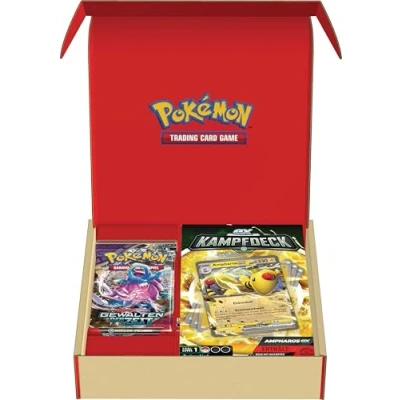 Abbildung von Pokémon Sammelkartenspiel: Kampfdeck Ampharos ex und 2er Boosterpack Bundle (sofort spielbares Deck mit 60 Karten)