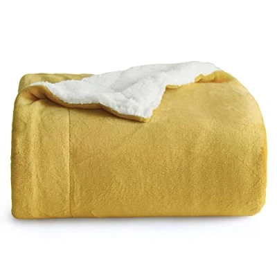 Abbildung von BEDSURE Decke Sofa Kuscheldecke Rosa warm Sherpa Sofaüberwurf Decke, Dicke Sofadecke Couchdecke, 150x200 cm XL Flauschige Wohndecke für Couch