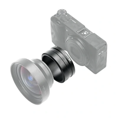 Abbildung von JJC Metall Objektiv Filter Adapter Ring Kompatibel mit RICOH GW 4 Wide Conversion Lens to GR III GR3 Kamera, Ersatz für GA 1 Objektivadapter