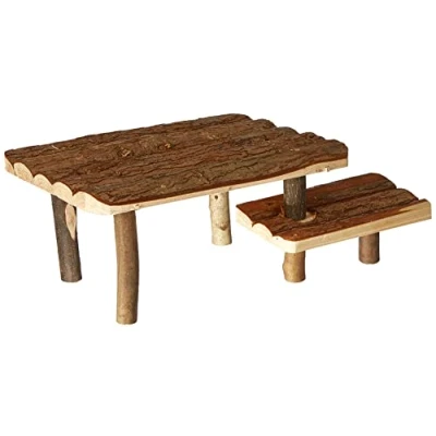 Abbildung von Trixie 62262 Natural Living Unterstand und Liegeplatz m. Treppe, 37 x 17 28 cm