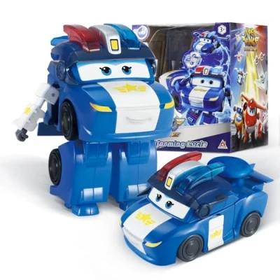 Abbildung von Super Wings Transformations Flugzeug Supercharged Lucie, ca. 12,7 cm große Spiel Figur für Kinder, Spielzeug und Roboterfigur 3+ Jahre Alten Jungen Mädchen