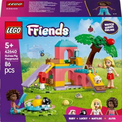 Abbildung von LEGO Friends Meerschweinchen Spielplatz, BAU und Spielset für fantasievolle Rollenspiele mit 2 Minifiguren Tieren, Spielzeug Mädchen ab 5 Jahren, Tierset 42640
