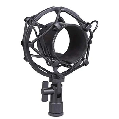 Abbildung von Koolertron 50MM Mikrofonspinne Mikrofonständer Shock Mount Mikrofon Halterung für 48mm 54mm ndensatormikrofon Vibrationsgesichert Mic Stand Mikrofonhalter Aufnahme Rundfunk Studio