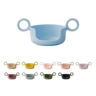 Abbildung von Design Letters Griff für Baby und Kinder Persönliche Eco Becher (Hellblau) BPA frei BPS frei. Erleichtert dem Kind das Trinken der Tasse. Spülmaschinenfest, leicht, 17 g