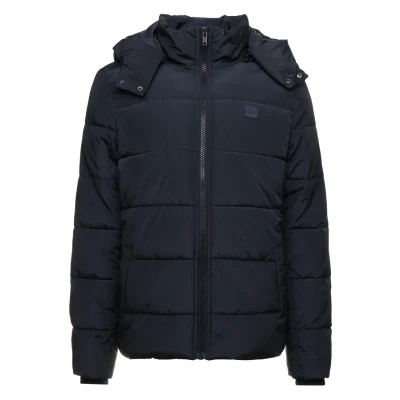 Abbildung von Urban Classics Hooded Puffer Jacket Winterjacke, Herren, Größe: Medium, Navy